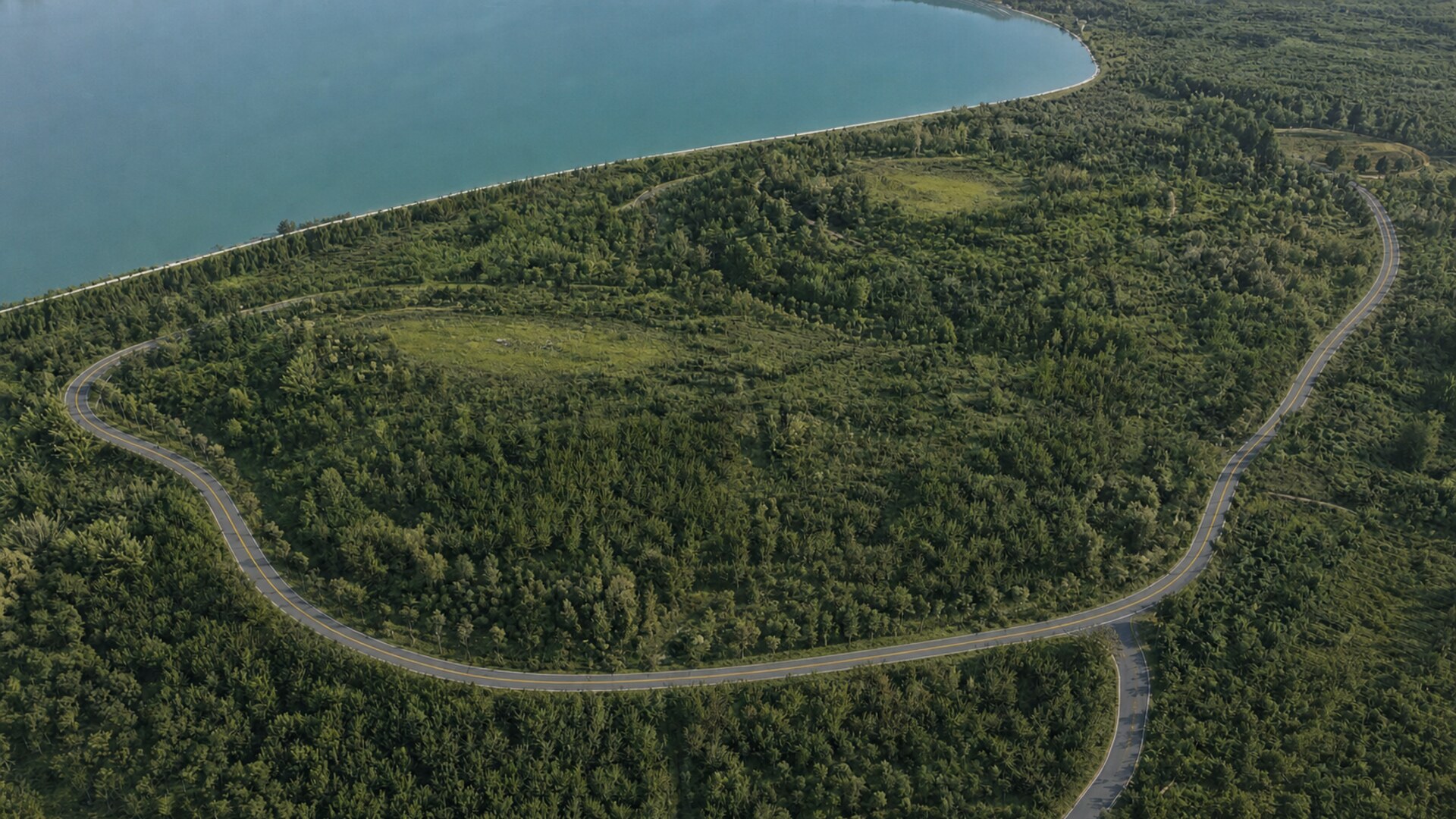 Waterfront land assessment showing shoreline, terrain, access and lake-view opportunities